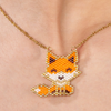 Jenni & Janki Handcrafted Miyuki Fox Necklace Pet Parent-Jewellery & Accessories Jenni and Janki Dropship