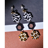 Jenni & Janki Handcrafted Miyuki Leopard Earrings with Necklace Pet Parent-Jewellery & Accessories Jenni and Janki Dropship