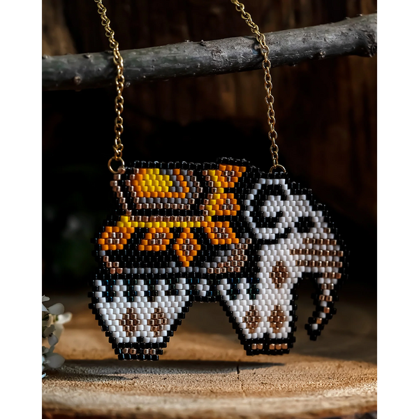 Jenni & Janki Handcrafted Miyuki Sunset Safari Necklace