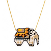Jenni & Janki Handcrafted Miyuki Sunset Safari Necklace Pet Parent-Jewellery & Accessories Jenni and Janki Dropship 8.55g