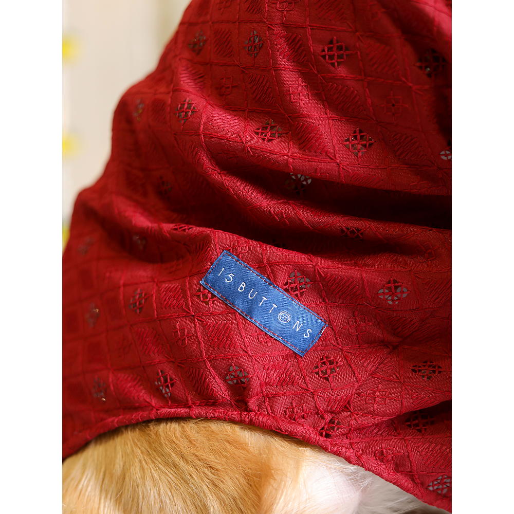 15 Furries Sherwani for Dogs (Red) Dogs-Clothing & Accessories 15 Furries Dropship