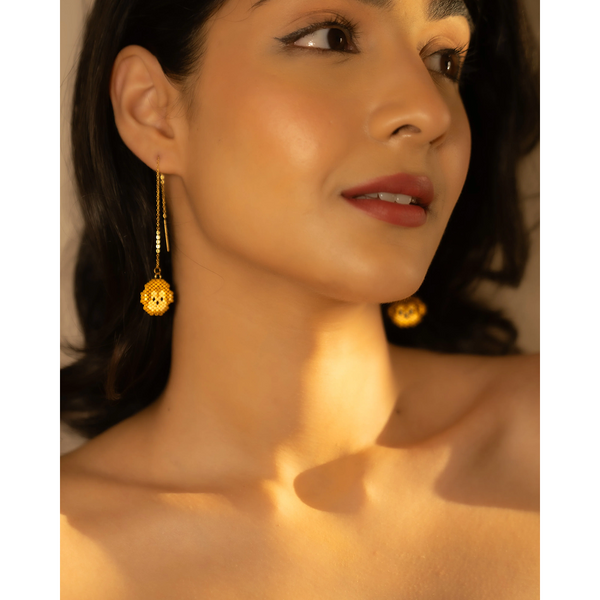 Jenni & Janki Handcrafted Miyuki Monkey Earrings