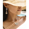 Jenni & Janki Handcrafted Miyuki Leopard Earrings with Necklace Pet Parent-Jewellery & Accessories Jenni and Janki Dropship 12.05g