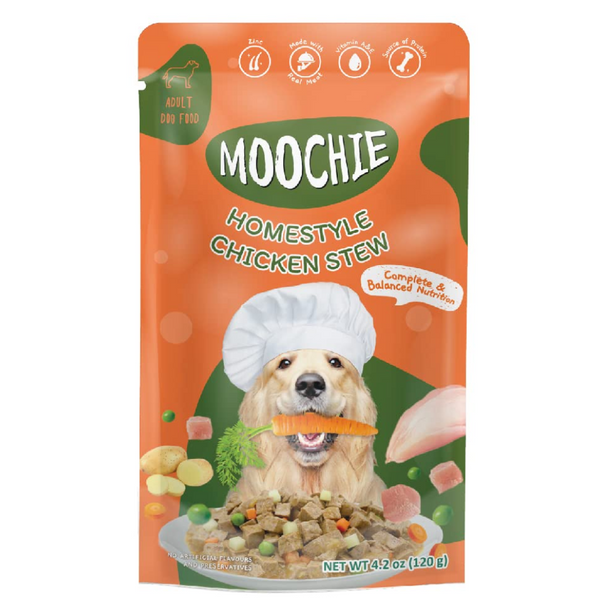 Moochie Homestyle Chicken Stew Gravy Adult Dog Wet Food