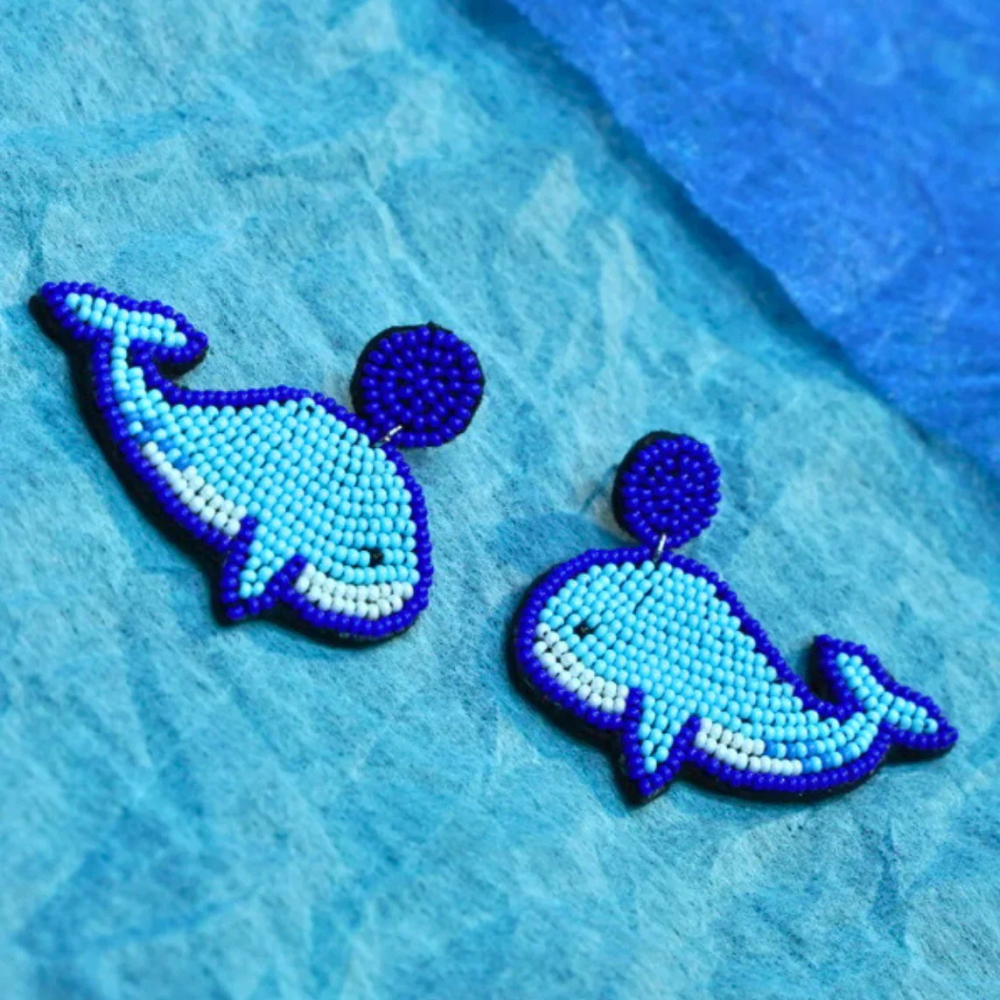 Jenni & Janki Handcrafted Alice Dolphin Earrings Pet Parent-Jewellery & Accessories Jenni and Janki Dropship