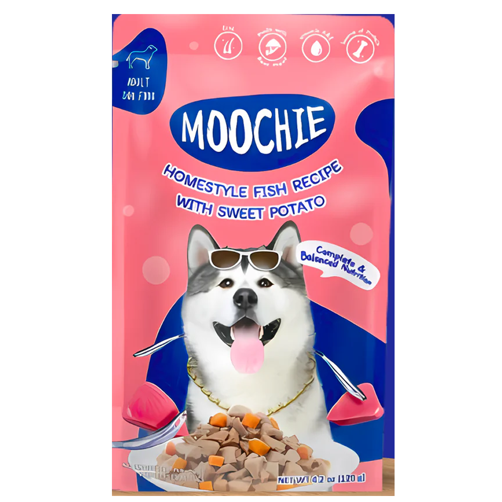 Moochie Homestyle Fish and Sweet Potato Gravy Adult Dog Wet Food Dogs-Wet Food Moochie