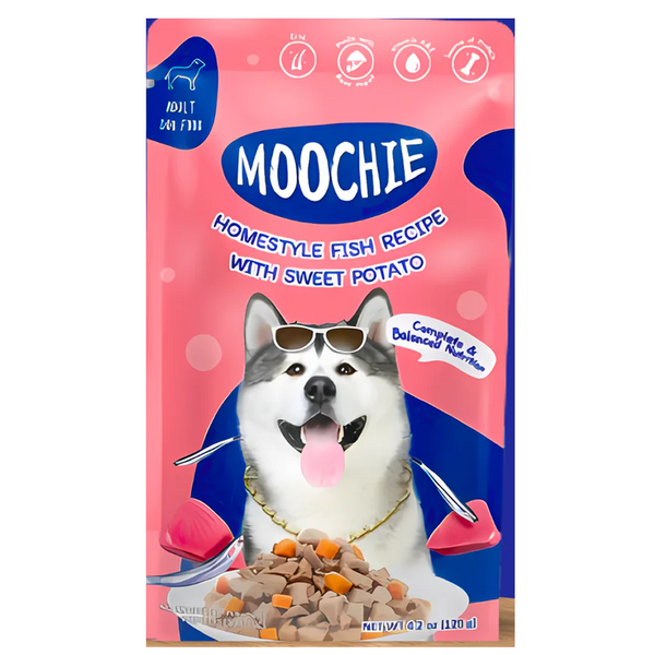 Moochie Homestyle Fish and Sweet Potato Gravy Adult Dog Wet Food