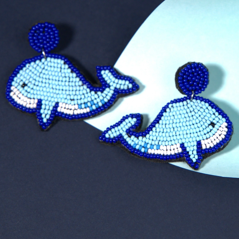 Jenni & Janki Handcrafted Alice Dolphin Earrings Pet Parent-Jewellery & Accessories Jenni and Janki Dropship