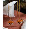 Jenni & Janki Handcrafted Miyuki Fox Earrings Pet Parent-Jewellery & Accessories Jenni and Janki Dropship