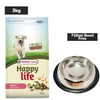 Versele Laga Happy Life Lamb Adult Dog Dry Food Dogs- Dry Food Versele Laga 3kg+710mL Bowl Free