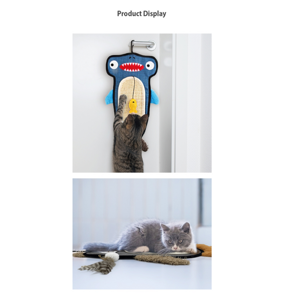 GiGwi Cat Scratcher with Catnip Owl Toy for Cats (Brown)