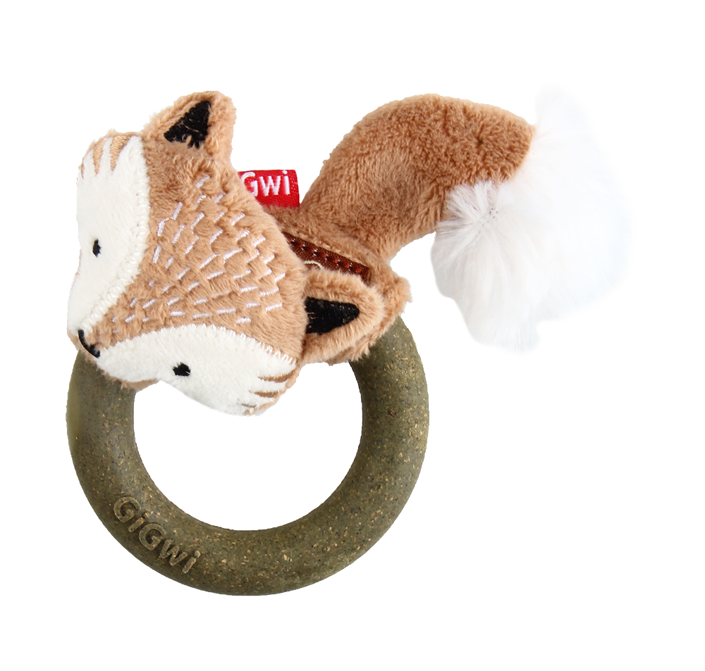 GiGwi Catch and Scratch Eco Line Fox Toy for Cats Cats-Toys GiGwi