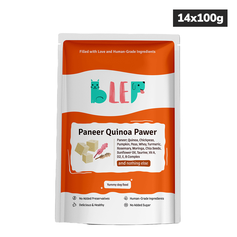 BLEP Paneer Quinoa Pawer Dog Wet Food (100g) Dogs-Fresh Food BLEP 14x100g