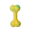 Talking Dog Club Rubber Bone Treat Dispenser Toy for Dogs (Yellow) Dogs-Bowls & Feeders Talking Dog Club Dropship 18cm