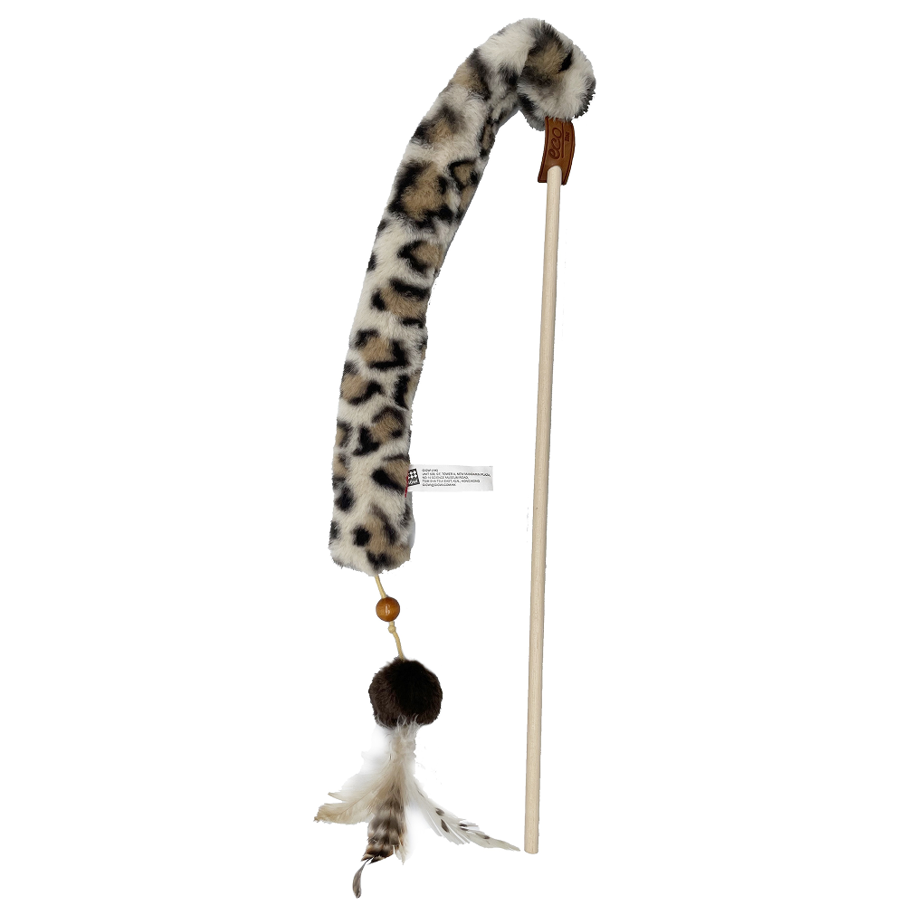 GiGwi Feather Teaser Eco Line Plush Tail Toy for Cats Cats-Toys GiGwi