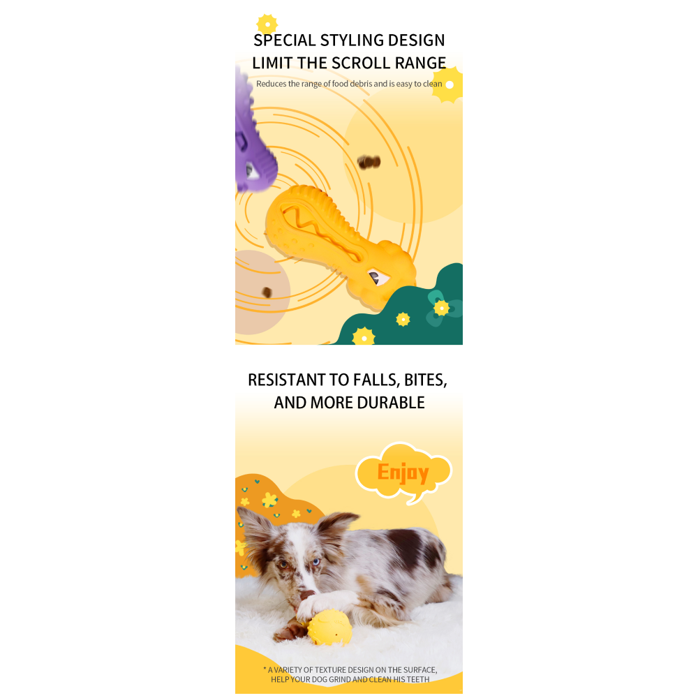 GiGwi Dumbbell Lion Heads Toy for Dogs (Yellow) Dogs-Toys GiGwi