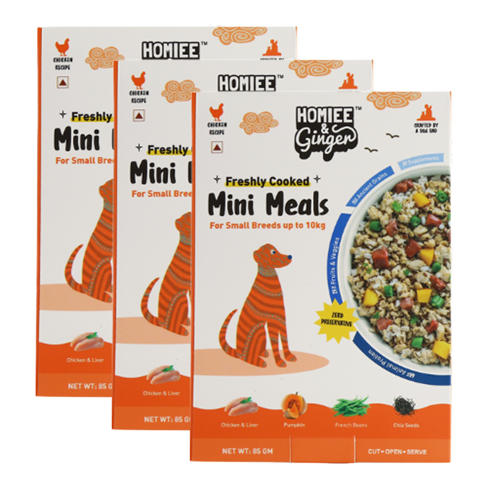 Homiee & Ginger Mini Meals Chicken & Barley Fresh Food for Dogs (Buy 2 Get 1 Free) Dogs-Wet Food Homiee & Ginger