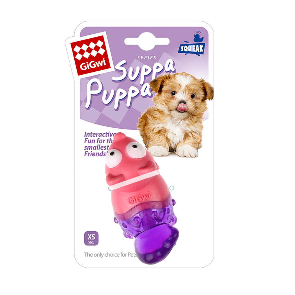 GiGwi Suppa Puppa Fox Toy for Dogs (Pink/Purple) Dogs-Toys GiGwi