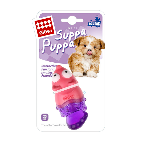 GiGwi Suppa Puppa Fox Toy for Dogs (Pink/Purple)