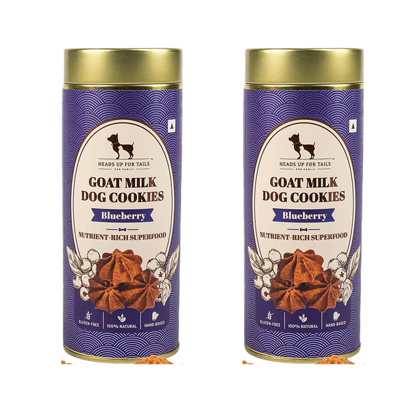 HUFT Gluten Free Goat Milk & Blueberry Cookie Dog Treats