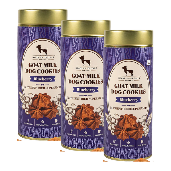 HUFT Gluten Free Goat Milk & Blueberry Cookie Dog Treats
