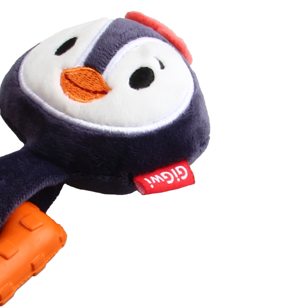 GiGwi Suppa Puppa Penguin Squeaker inside Plush TPR Toy for Dogs Dogs-Toys GiGwi