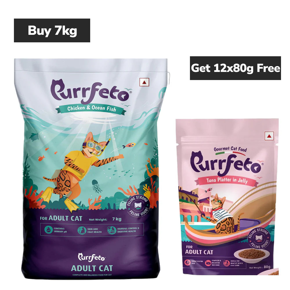Purrfeto Chicken and Ocean Fish Cat Dry Food