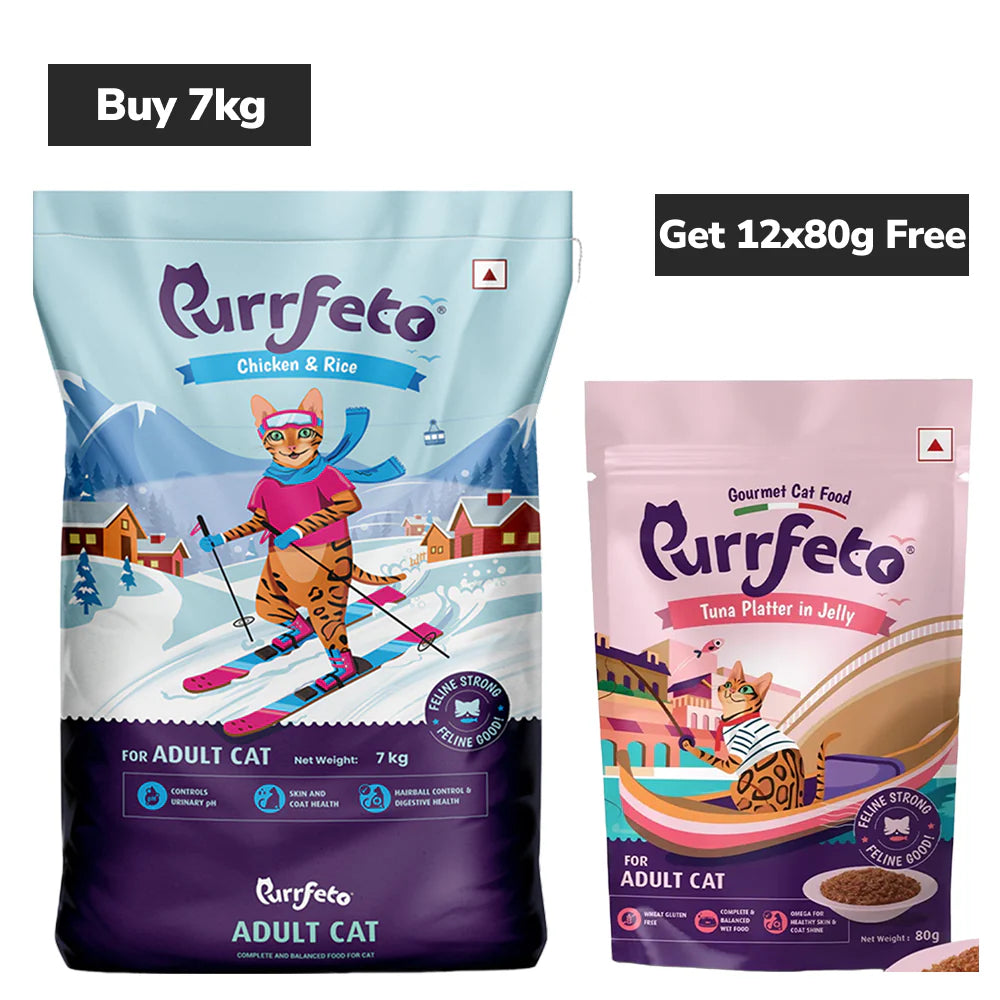 Purrfeto Chicken and Rice Adult Cat Dry Food