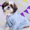 15 Furries Mirrorwork Kurta for Dogs (Blue) Dogs-Clothing & Accessories 15 Furries Dropship M
