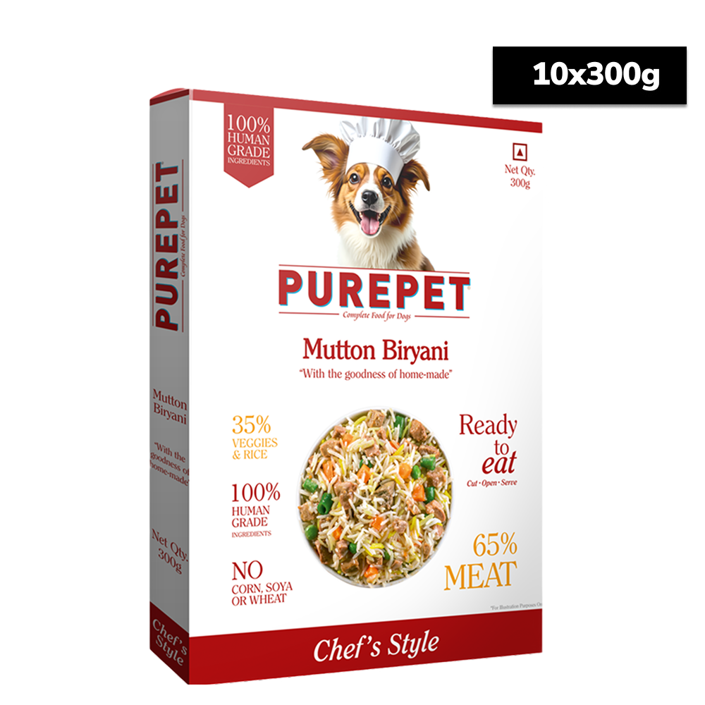 Purepet Mutton Biryani Fresh Food For Dogs Dogs-Fresh Food Purepet 10x300g