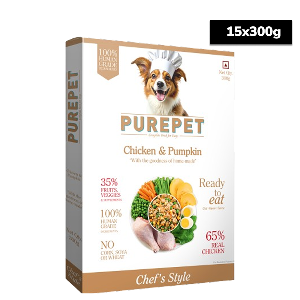 Purepet Pack of 7 Mutton, Chicken, Vegetable & Pumpkin Biryani Fresh Food for Dogs Dogs-Fresh Food Purepet