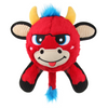 GiGwi Plush Jumball Bull Toy for Dogs (Red) Dogs-Toys GiGwi M