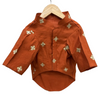 The Papaw Cartel Butta Festive Embroidered Kurta for Dogs & Cats (Orange) Both-Clothing & Accessories The Papaw Cartel Dropship