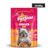 Mankind PetStar Chicken Gravy Kitten Cat Wet Food Cats-Wet Food Petstar 15x85g