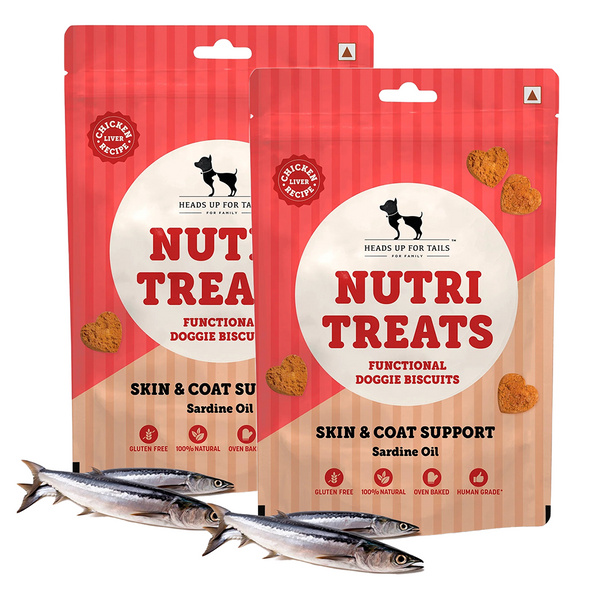 HUFT Gluten Free Nutri Chicken Liver Recipe Skin & Coat Support Dog Treats