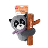 GiGwi Shaking Fun Raccoon Toy for Dogs (Brown & Dark Green) Dogs-Toys GiGwi