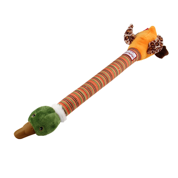 GiGwi Crunchy Neck Duck Toy for Dogs (Orange)