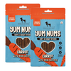 HUFT Yum Nums Grain Free Carrot with Real Chicken Soft & Chewy Sticks Dog Treats Dog Treats + Others Heads Up for Tails 2x70g