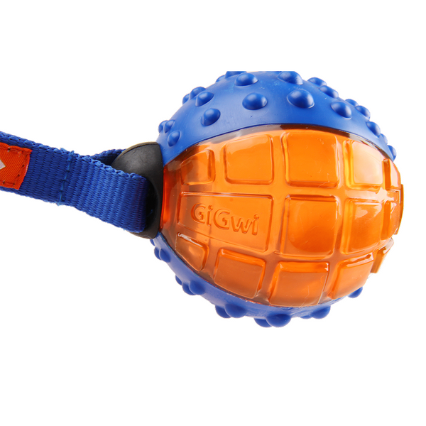GiGwi Push To Mute Ball Toy for Dogs (Orange)