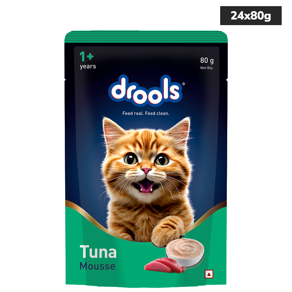 Drools Tuna Mousse Adult Cat Wet Food Cats-Wet Food Drools 24x80g
