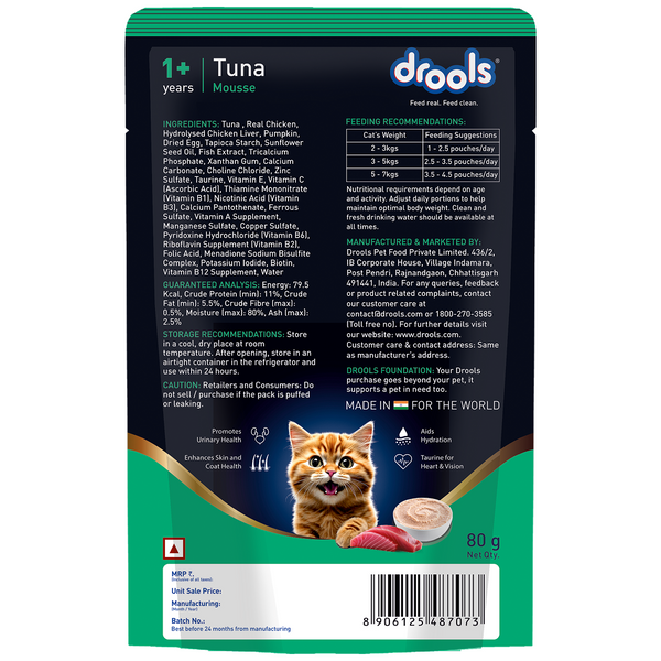 Drools Tuna Mousse Adult Cat Wet Food
