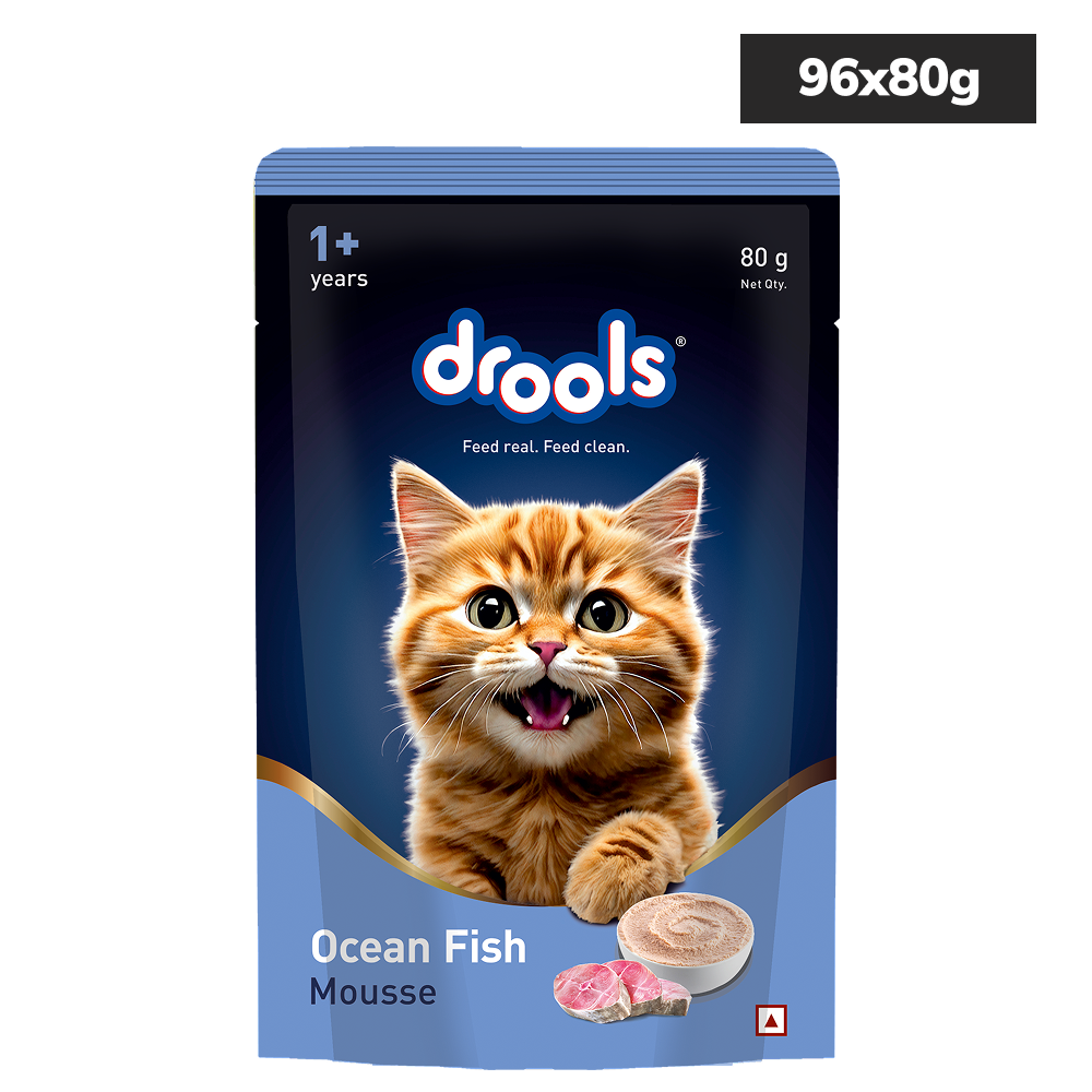 Drools Ocean Fish Mousse Adult Cat Wet Food Cats-Wet Food Drools 96x80g