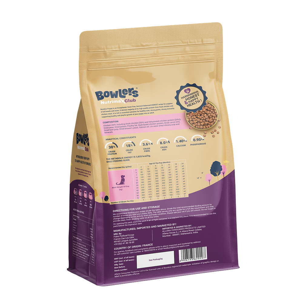 Bowlers Nutrimax Club Puppy Dog Dry Food Dogs- Dry Food Bowlers