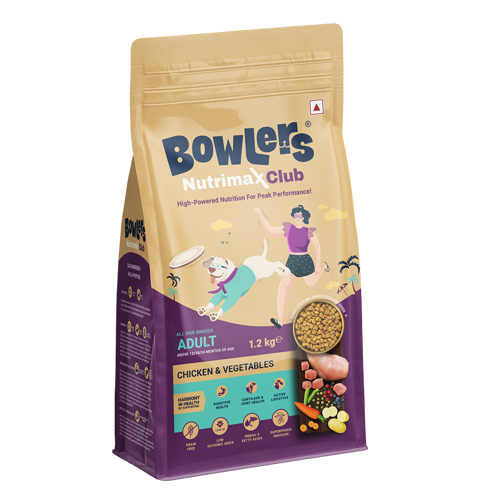 Bowlers Nutrimax Club Adult Dog Dry Food Dogs- Dry Food Bowlers 1.2kg