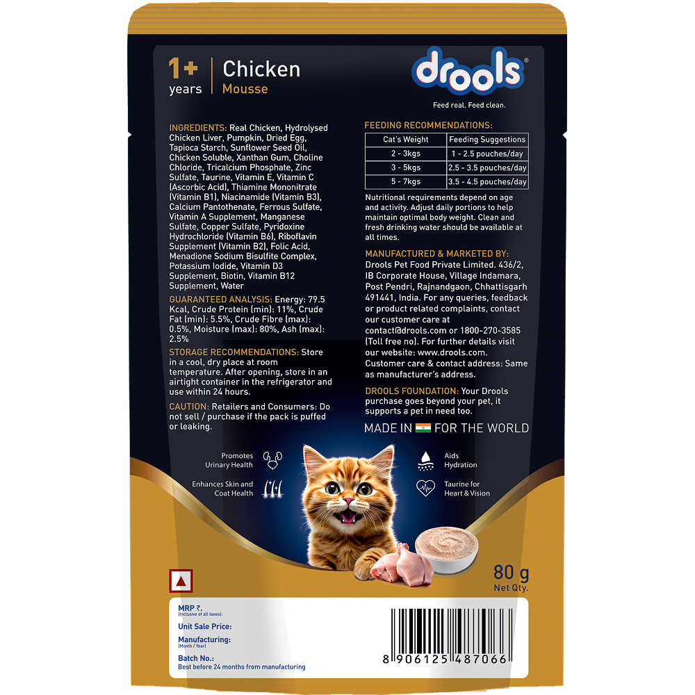 Drools Chicken Mousse Adult Cat Wet Food Cats-Wet Food Drools