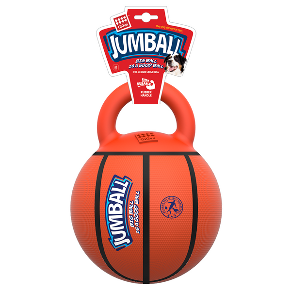 GiGwi JUMBALL Basketball Toy for Dogs (Orange)