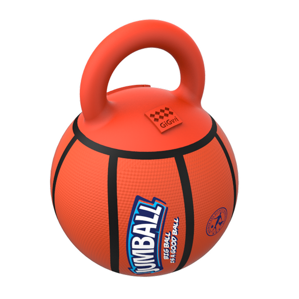 GiGwi JUMBALL Basketball Toy for Dogs (Orange)