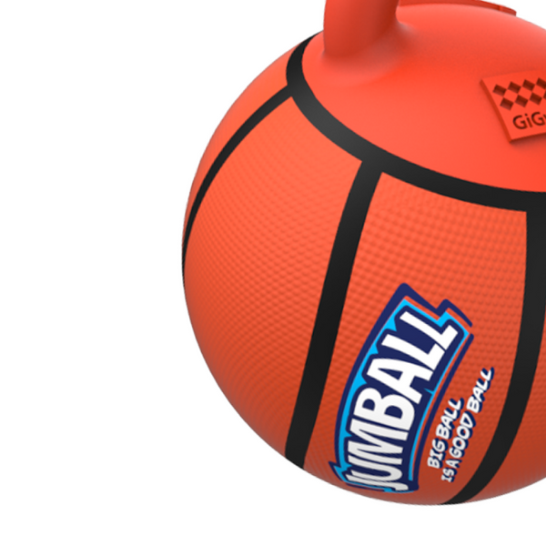 GiGwi JUMBALL Basketball Toy for Dogs (Orange)