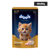 Drools Chicken Mousse Kitten Cat Wet Food Cats-Wet Food Drools 48x80g