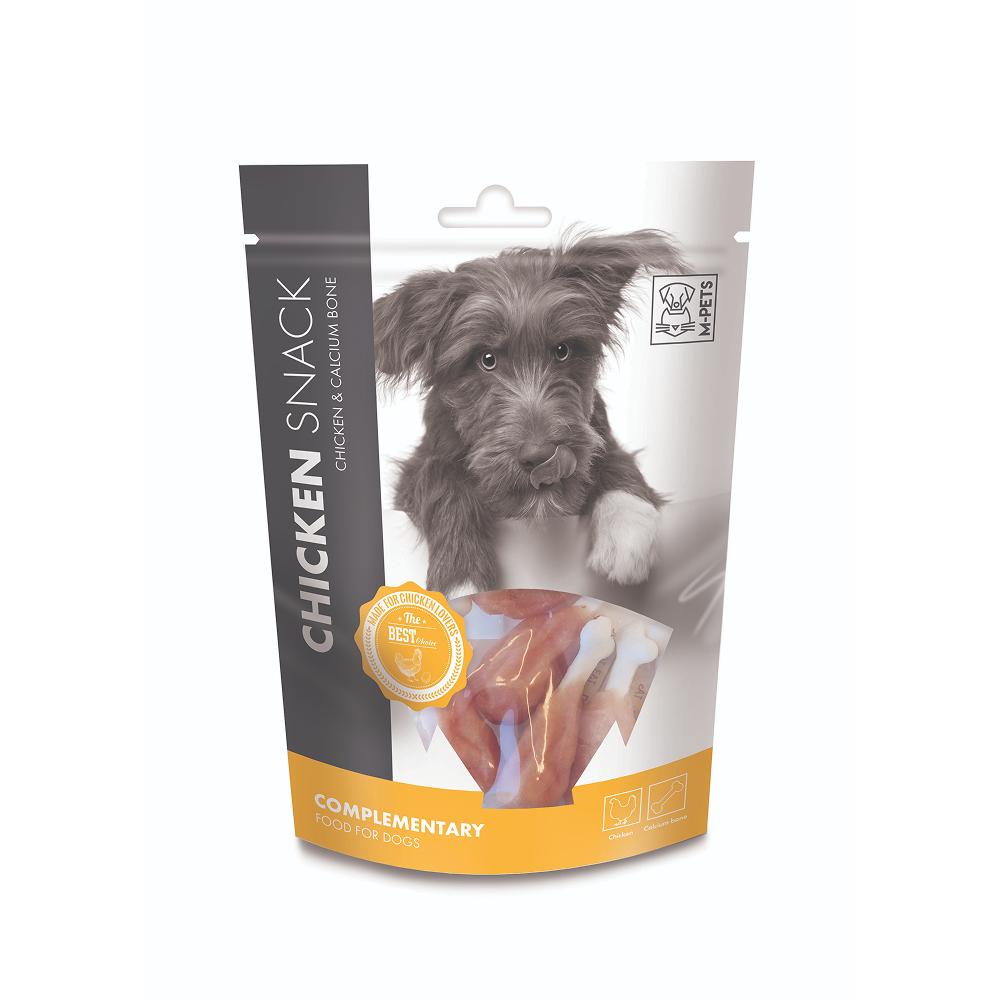 M PETS Chicken and Calcium Bone Treats for Dogs Dog Treats + Others M Pets 80g